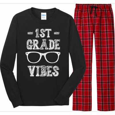 1st Grade Vibes Long Sleeve Pajama Set