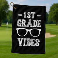 1st Grade Vibes Golf Towel