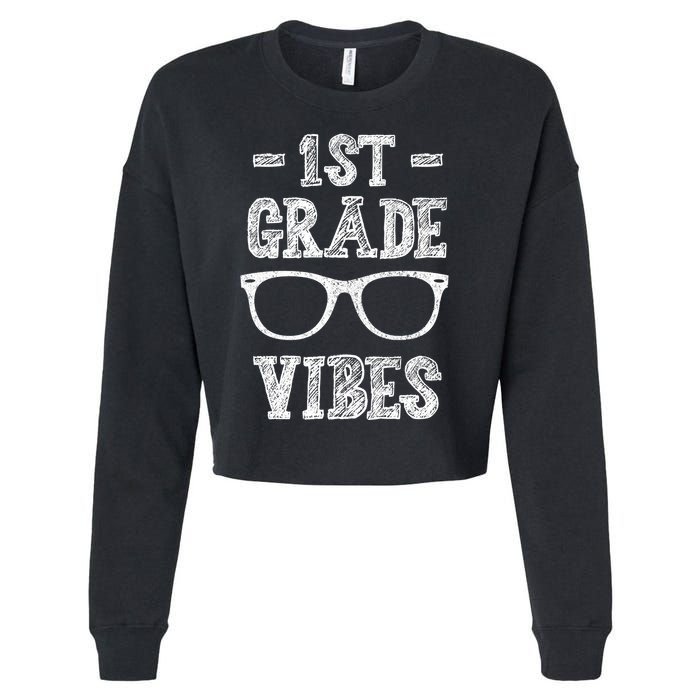 1st Grade Vibes Cropped Pullover Crew