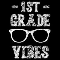 1st Grade Vibes Cropped Pullover Crew
