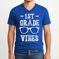 1st Grade Vibes V-Neck T-Shirt