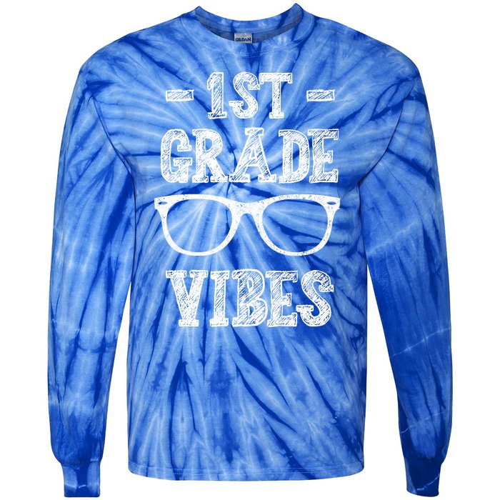 1st Grade Vibes Tie-Dye Long Sleeve Shirt