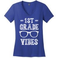 1st Grade Vibes Women's V-Neck T-Shirt