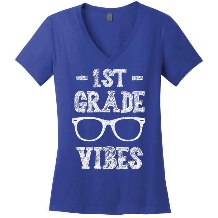 1st Grade Vibes Women's V-Neck T-Shirt