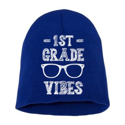 1st Grade Vibes Short Acrylic Beanie