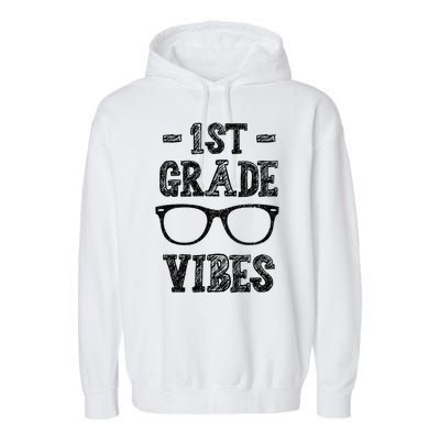 1st Grade Vibes Garment-Dyed Fleece Hoodie