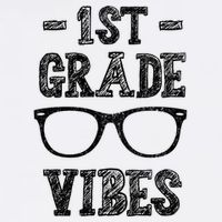 1st Grade Vibes Garment-Dyed Sweatshirt