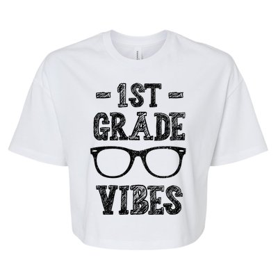 1st Grade Vibes Bella+Canvas Jersey Crop Tee