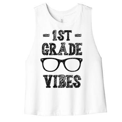 1st Grade Vibes Women's Racerback Cropped Tank