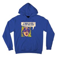 12 Steps To Look This Good Pop Art Narcotics Anonymous Funny Gift Funny Gift Hoodie