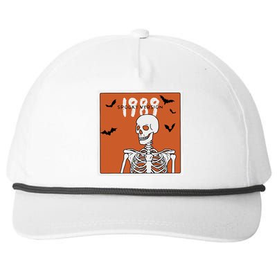 1989 Spooky Version Halloween Skeleton In My Spooky Era Snapback Five-Panel Rope Hat