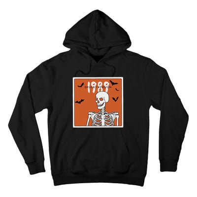 1989 Spooky Version Halloween Skeleton In My Spooky Era Tall Hoodie