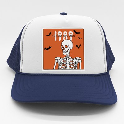 1989 Spooky Version Halloween Skeleton In My Spooky Era Trucker Hat