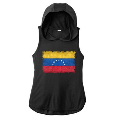 1930 To 1954 Seven Star Flag Of Venezuela Grungy Style Great Gift Ladies PosiCharge Tri-Blend Wicking Draft Hoodie Tank