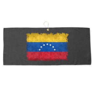 1930 To 1954 Seven Star Flag Of Venezuela Grungy Style Great Gift Large Microfiber Waffle Golf Towel