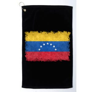 1930 To 1954 Seven Star Flag Of Venezuela Grungy Style Great Gift Platinum Collection Golf Towel