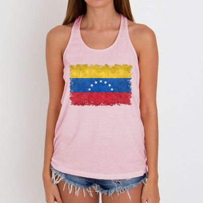 1930 To 1954 Seven Star Flag Of Venezuela Grungy Style Great Gift Women's Knotted Racerback Tank