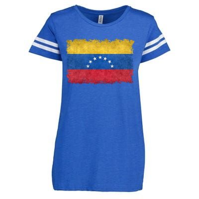 1930 To 1954 Seven Star Flag Of Venezuela Grungy Style Great Gift Enza Ladies Jersey Football T-Shirt