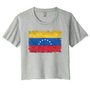 1930 To 1954 Seven Star Flag Of Venezuela Grungy Style Great Gift Women's Crop Top Tee