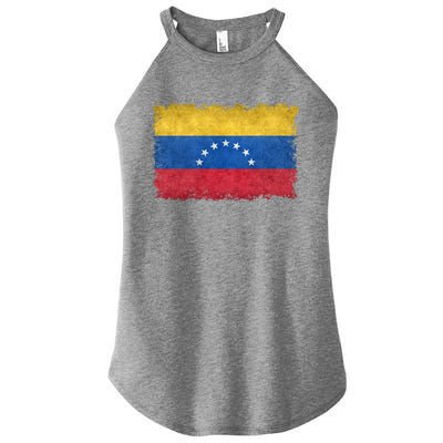 1930 To 1954 Seven Star Flag Of Venezuela Grungy Style Great Gift Women's Perfect Tri Rocker Tank