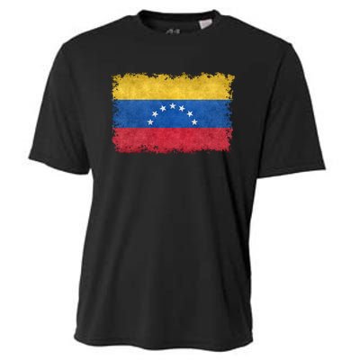 1930 To 1954 Seven Star Flag Of Venezuela Grungy Style Cooling Performance Crew T-Shirt