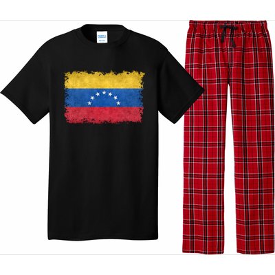 1930 To 1954 Seven Star Flag Of Venezuela Grungy Style Pajama Set