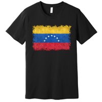 1930 To 1954 Seven Star Flag Of Venezuela Grungy Style Premium T-Shirt