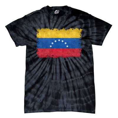 1930 To 1954 Seven Star Flag Of Venezuela Grungy Style Tie-Dye T-Shirt