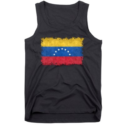 1930 To 1954 Seven Star Flag Of Venezuela Grungy Style Tank Top