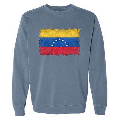 1930 To 1954 Seven Star Flag Of Venezuela Grungy Style Garment-Dyed Sweatshirt