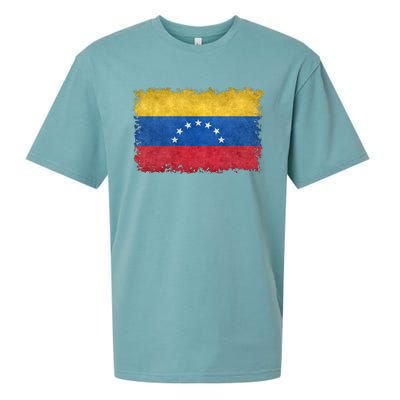 1930 To 1954 Seven Star Flag Of Venezuela Grungy Style Sueded Cloud Jersey T-Shirt