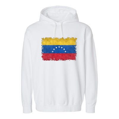 1930 To 1954 Seven Star Flag Of Venezuela Grungy Style Garment-Dyed Fleece Hoodie