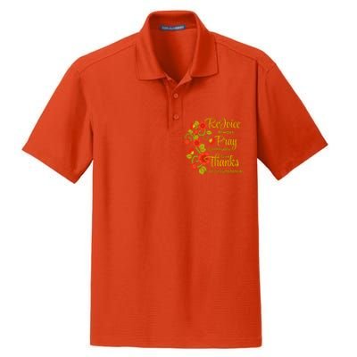 1 Thessalonians 5:1618 Rejoice Always Pray Give Thanks Gift Dry Zone Grid Polo