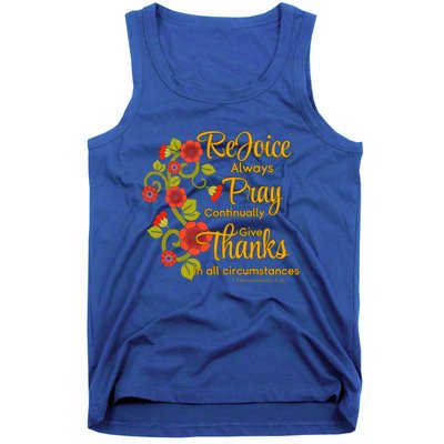 1 Thessalonians 5:1618 Rejoice Always Pray Give Thanks Gift Tank Top