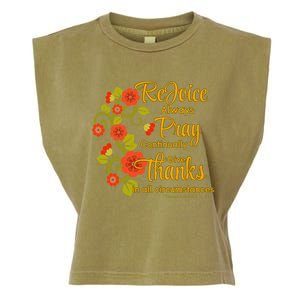 1 Thessalonians 5:1618 Rejoice Always Pray Give Thanks Gift Garment-Dyed Women's Muscle Tee