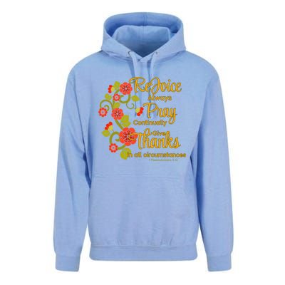 1 Thessalonians 5:1618 Rejoice Always Pray Give Thanks Gift Unisex Surf Hoodie