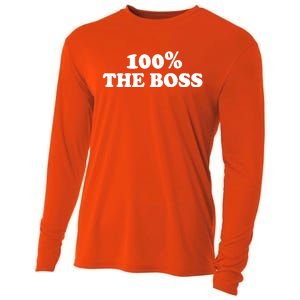 100% The Boss Gift I'm Not Bossy I Am The Boss Gift Bossy Gift Cooling Performance Long Sleeve Crew