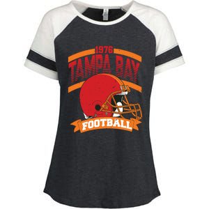 1976 Tampa Bay Football Team Supporter Enza Ladies Jersey Colorblock Tee