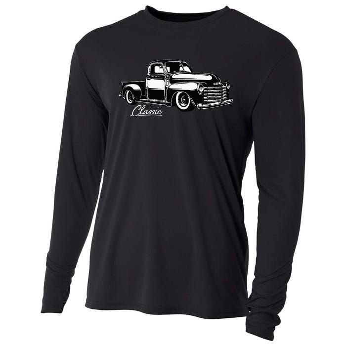 1950's Truck Classic design Cooling Performance Long Sleeve Crew