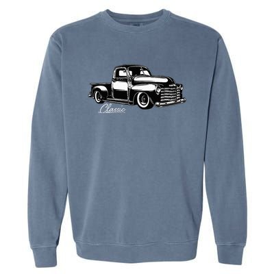 1950's Truck Classic design Garment-Dyed Sweatshirt