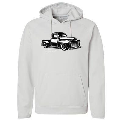 1950S Truck Classic Design Performance Fleece Hoodie