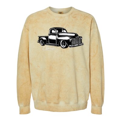 1950S Truck Classic Design Colorblast Crewneck Sweatshirt