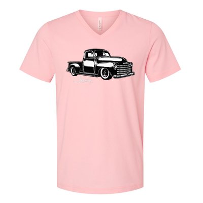 1950S Truck Classic Design V-Neck T-Shirt