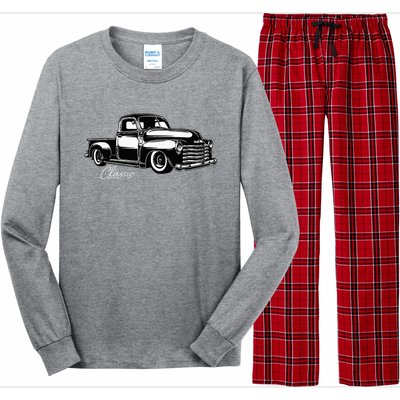 1950S Truck Classic Design Long Sleeve Pajama Set