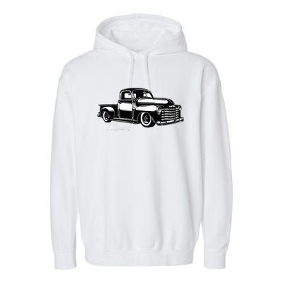 1950S Truck Classic Design Garment-Dyed Fleece Hoodie