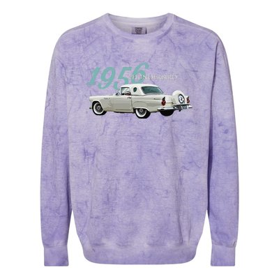 1956 Thunderbird Classic American Sports Car 1950s Colorblast Crewneck Sweatshirt