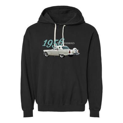 1956 Thunderbird Classic American Sports Car 1950s Garment-Dyed Fleece Hoodie