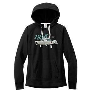 1956 Thunderbird Classic American Sports Car 1950s Women's Fleece Hoodie