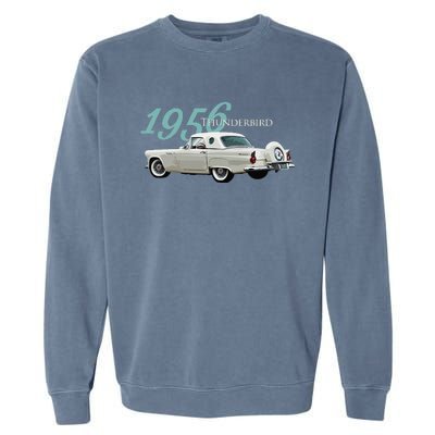 1956 Thunderbird Classic American Sports Car 1950s Garment-Dyed Sweatshirt