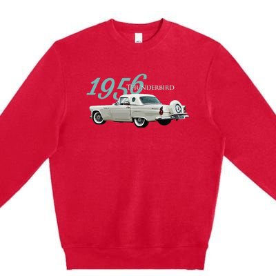 1956 Thunderbird Classic American Sports Car 1950s Premium Crewneck Sweatshirt